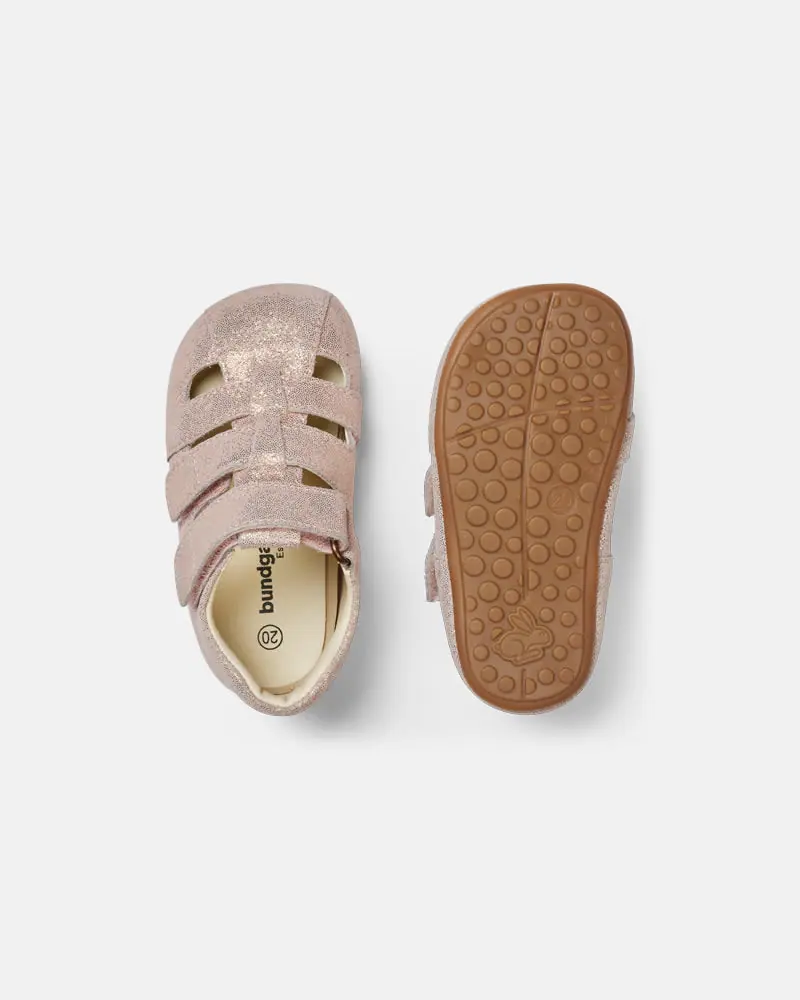 Детские босоногие домашние тапочки Bundgaard Tobias Old Rose Glitter, фото 2