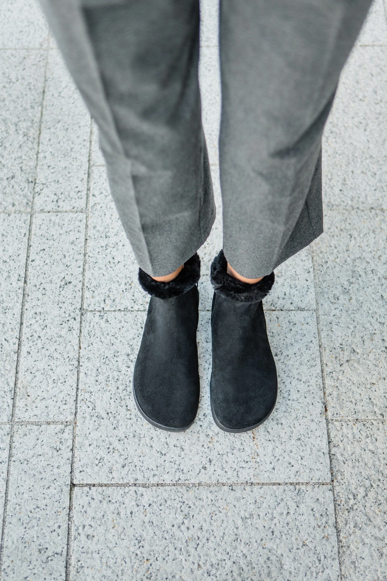 Босоногие ботинки Shapen FLUFFY — чёрный — фото 1 из 14