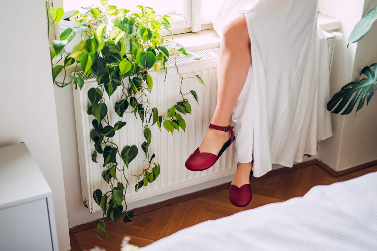 Балетки Ahinsa Ballerina Barefoot — бордовый, фото 16