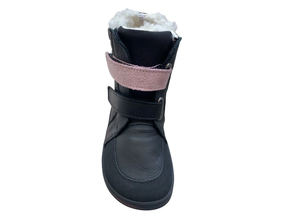 Ботинки Baby Bare Febo Winter Asfaltico — розовый, чёрный (детские), фото 2