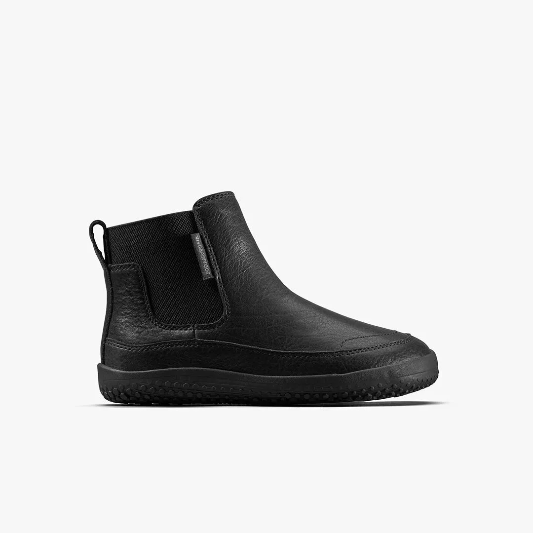 Ботинки Vivobarefoot Gobi Chelsea — детская модель, чёрный